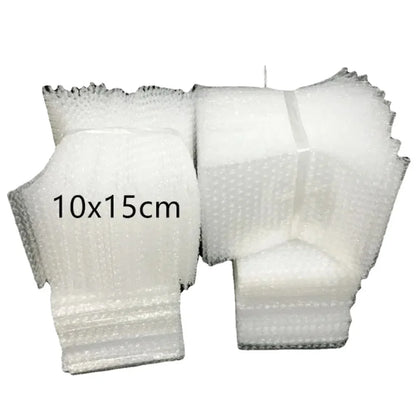 100pcs 10x15cm Plastic Wrap Envelope White Bubble Mailer Packing Bags Clear Shockproof Shipping Packaging Bag Film Wholesale