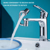 1080° Rotatable Extension Faucet Sprayer Head Universal Faucet-Extender 2 Modes Stainless Steel Bathroom Tap Extend Adapter
