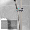 Universal ABS Adjustable Clamp Shower Head Holder Bracket Shower Slide Rail Bar Holder Bathroom Accessories Home Replacement