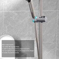 Universal ABS Adjustable Clamp Shower Head Holder Bracket Shower Slide Rail Bar Holder Bathroom Accessories Home Replacement