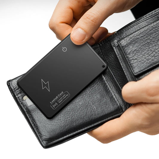 Wireless Charging Wallet Tracker Card Bluetooth-Compatible Work with Apple Find My App GPS Locator Waterproof Smart Card Tracker