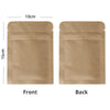 Zip Lock Mylar Packaging Bags with Tear Notch,Multi Sizes Smell Proof Kraft Paper Bags,Heat Sealing Ziplock Pouches,Eco-friendly