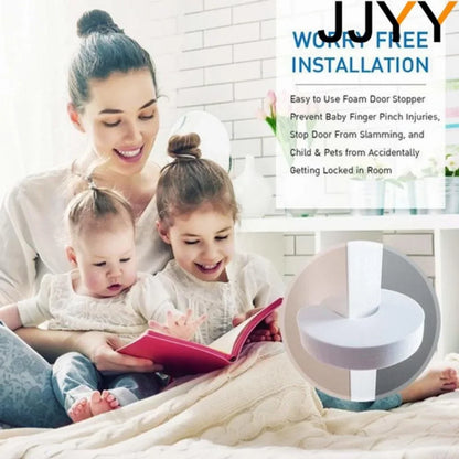 JJYY Baby Cartoon Door Card 4pcs SetFinger Protector Kids Safety Door Stopper ClipSecurity