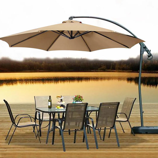 Waterproof Sunshade Sail Patio Shade Umbrella Outdoor Double-layer Swimming Pool Rainproof Canopy Replacement For Outdoor Garden