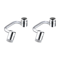 1080° Rotatable Extension Faucet Sprayer Head Universal Faucet-Extender 2 Modes Stainless Steel Bathroom Tap Extend Adapter