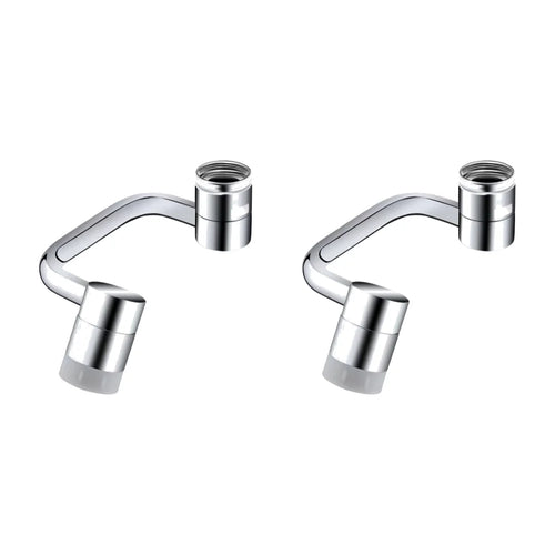 1080° Rotatable Extension Faucet Sprayer Head Universal Faucet-Extender 2 Modes Stainless Steel Bathroom Tap Extend Adapter