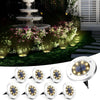 4/8pcs Solar Lights Outdoor, 8 LED Solar Landscape Lighting for Garden, Yard, Pathway (Cool/Warm White)