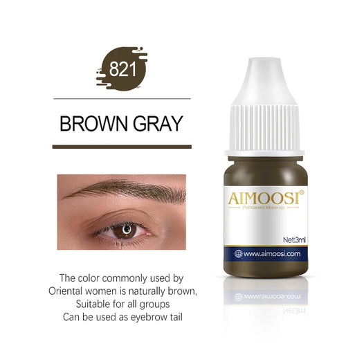 Tattoo Ink Nano Pigment Milkly Colors For Semi Permanent MakeUp Sets Tint Eyebrow Eyeliner Lips Beauty 3ml Microblading Pigments