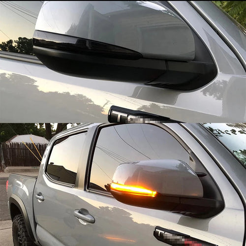 2pc Dynamic Sequential Blink/Flow LED Side Mirror Turn Signal Light Assembly For 2016-2023 Toyota Tacoma,2019-up RAV4 Highlander