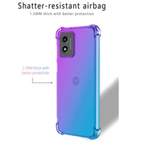 Shockproof Gradient TPU Case for Motorola Moto G Play 2024 G Stylus 5G 2023 G Power 2022 Pure Protective Cover Funda Coque