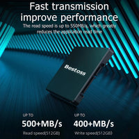 Bestoss SSD Internal 2.5 inch Sata 120GB 240GB 480GB Hard Disk 128GB 256GB 512GB SSD Hard Drive For Laptop Notebook PC