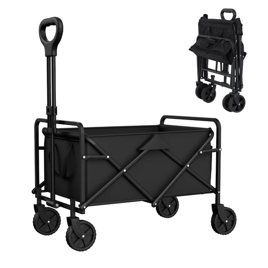 Portable Household Folding Handcart, Adjustable Height and Angle, easy to fold, strong load-bearing capacity for beaches,camping