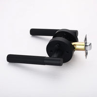 Viladepot Privacy Door Handle Knurled Handle Lever Bedroom Bathroom Passage Door Lock Reversible Keyless