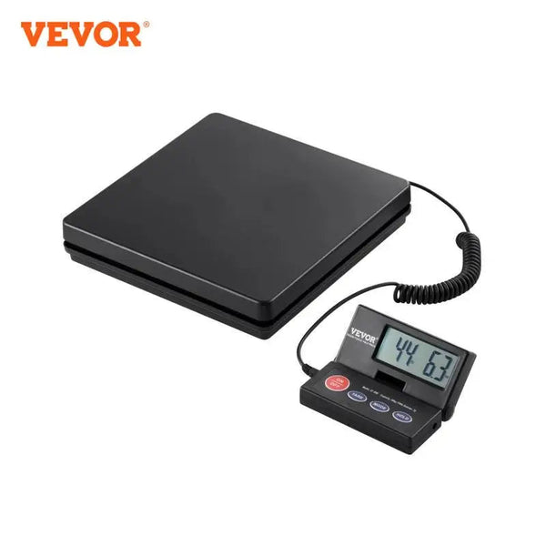 VEVOR 110 lbs Digital Postal Shipping Scale with Timer 90° Foldable LCD Screen AC/DC Powered Package Scale for Laggage Home EzBuyCo