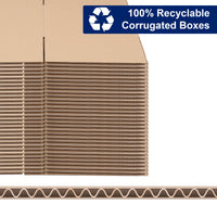 Moving Boxes Medium 12"L X 10"W X 8"H,50-Pack | Corrugated Cardboard Box for Packing, Shipping and Storage 3mm Thick