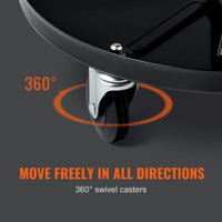 VEVOR Mechanic Stool 250 LBS Rolling Pneumatic Creeper Garage/Shop Seat Padded Rolling Workshop Stool for Garage Auto Repair