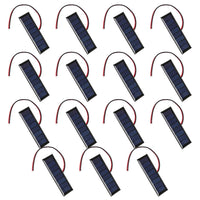 20-1pcs 4V 0.2W Solar Panel Outdoor Waterproof 2-Wire 8 Solar Cells Security Camera Small Home Light System Charger Solar Panels