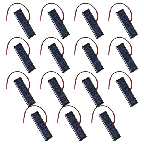 20-1pcs 4V 0.2W Solar Panel Outdoor Waterproof 2-Wire 8 Solar Cells Security Camera Small Home Light System Charger Solar Panels