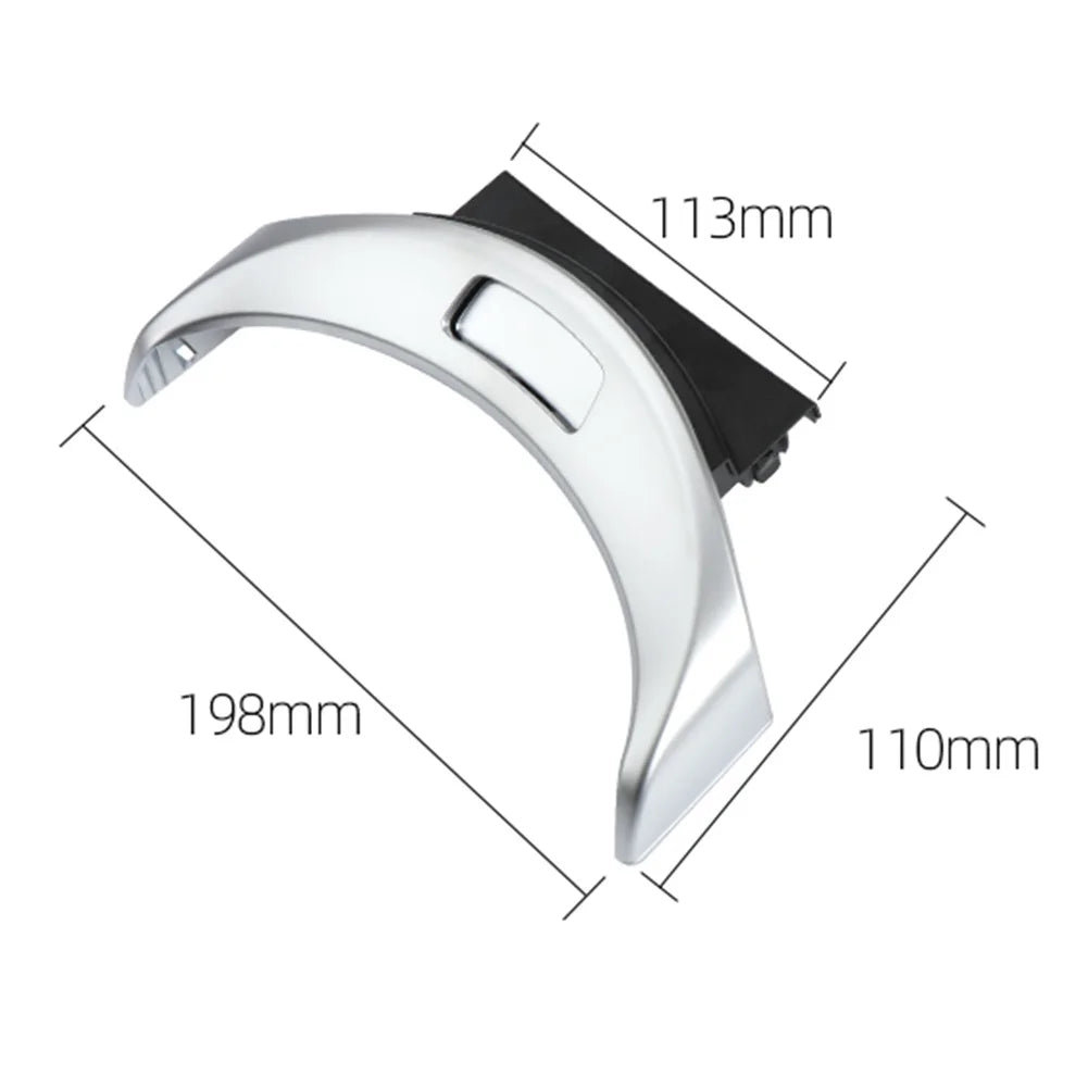Chrome Silver Console Armrest Cover Switch Button Console Armrest Switch Button Trim Cover for Mercedes Benz W205 W253 2015-2020