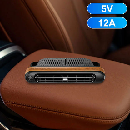 2/1Pc Car Rear Seat Headrest Cooling Fan USB Powered Portable Car Seat Fan Car Interior Rear Headrest Fan for SUV RV Truck Sedan
