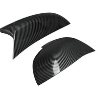 MagicKit Carbon Fiber Look Mirror Cover Style Rear Mirror Cover Caps For BMW F20 F21 F30 F32 F36 F87 X1 i3 Car Accessories
