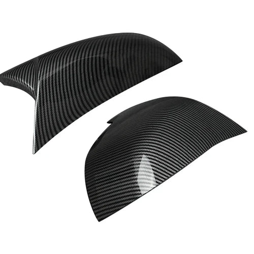 MagicKit Carbon Fiber Look Mirror Cover Style Rear Mirror Cover Caps For BMW F20 F21 F30 F32 F36 F87 X1 i3 Car Accessories