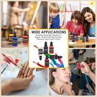 16Colors/Set Airbrush Paint Set, Opaque & Brilliant Acrylic Paint, 1fl Oz, Water Based, Ready To Spray, For Artists, Beginner