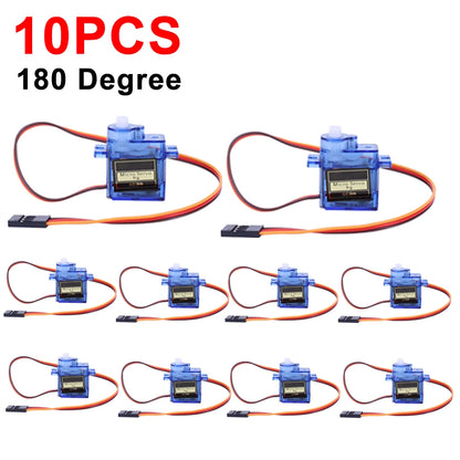 1-100pcs SG90 9G Micro Digital Servo Motor 180/360° Fixed-Wing Micro Gear Servo Motor for Rc Helicopter Toy Airplane Aircraft