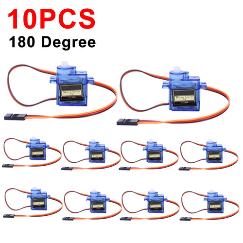 1-100pcs SG90 9G Micro Digital Servo Motor 180/360° Fixed-Wing Micro Gear Servo Motor for Rc Helicopter Toy Airplane Aircraft