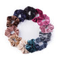 12 Pack Velvet Hair Scrunchies Scrunchy Hair Ties Elastic Hair Bands Ropes Scrunchie for Women or Girls Hair Accessorie 12 Color