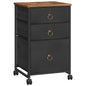 HOOBRO 3-Drawer Mobile File Cabinet Vertical Filing Cabinet Office Cabinet Filing Cabinet Rolling Printer Stand