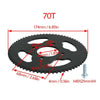 219 Chain Rear Sprocket 76T / Reinforced 219H Kart Driven Chain 112 Links  For Go Kart Racing Kart  Drift Trike  Dirt