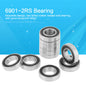 10Pcs 6901-2RS Rubber Sealed Deep Groove Ball Bearing 12x24x6mm