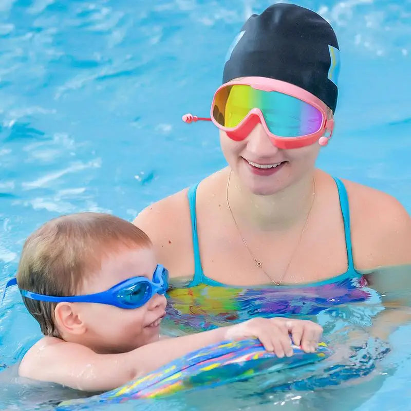 Adult Swimming Goggles Adjustable Wide View Swim Goggles HD Clarity Swimming Glasses Full Protection No Leaking Goggles For