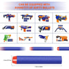 100pcs Blue Solid Round Head Bullets 7.2cm for Nerf Series Blasters Refill Darts Kids Toy Gun Accessories