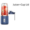 Portable Juicer Cup 6 Blade Blender Bottle  Household Fruit Juicer Cup Smoothie Blender USB Rechargeable Juicer Kitchen Tool