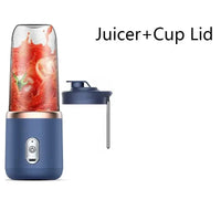 Portable Juicer Cup 6 Blade Blender Bottle  Household Fruit Juicer Cup Smoothie Blender USB Rechargeable Juicer Kitchen Tool