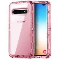 For Samsung Galaxy S10/S10 Plus/S10+/S10e Phone Case Hybrid Rugged Shockproof Protective Heavy Duty Transparent Clear Cover
