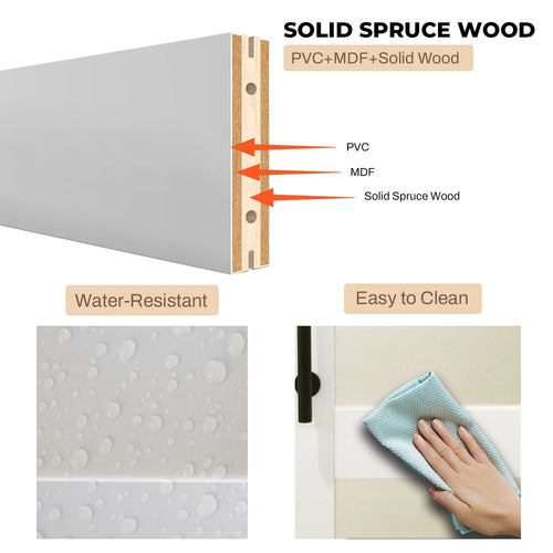 36"x84" Sliding Glass Barn Door and 6.6FT Hardware Kit Included, White Frosted Glass Barndoor with PVC Coated Surface