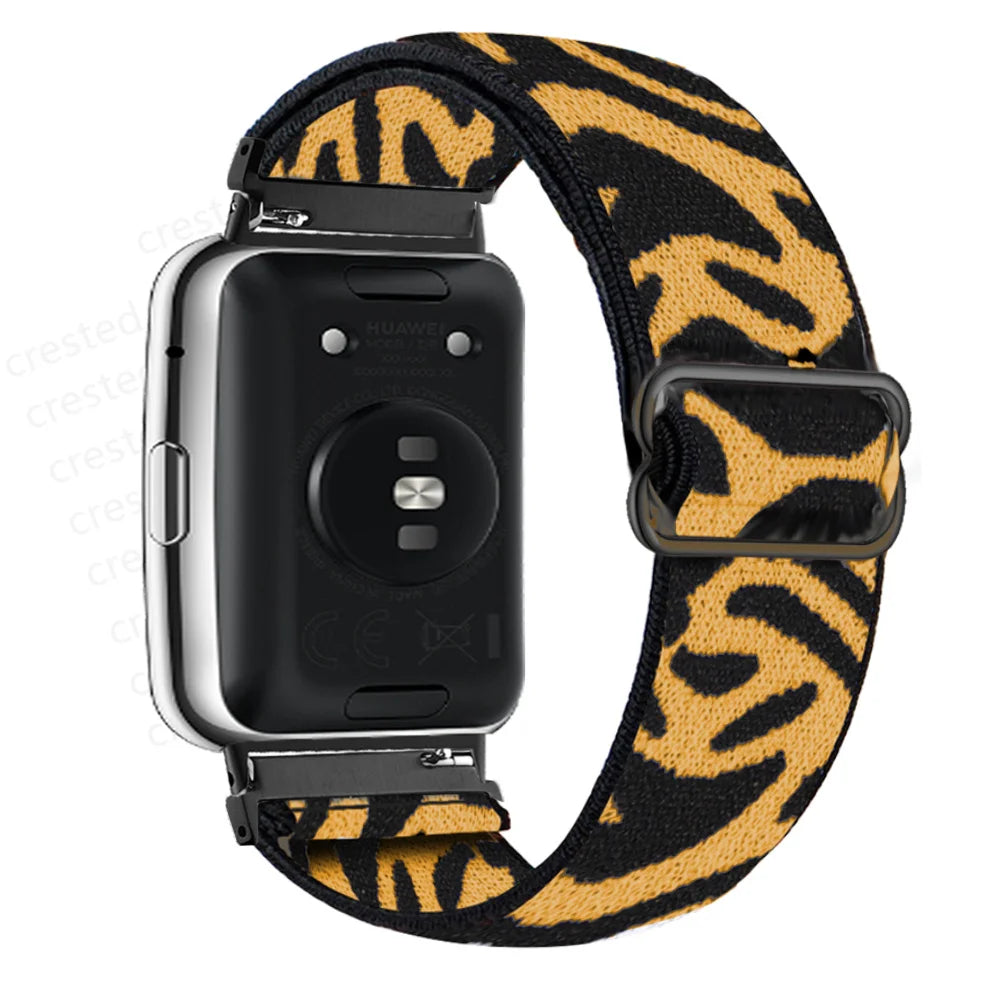 Scrunchie Band For Huawei Watch Fit 2 Strap Smartwatch Accessories Elastic Nylon Loop Bracelet Correa Huawei Watch fit2 band