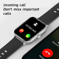 2024 2.01'' Smart Watch Bluetooth Call Play Music Smartwatch Fitness Clock Sport Waterproof Watches for Men Women iPhone Android