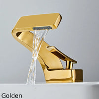 BAKALA Bathroom Deck Mounted Basin Faucet Black Sink Tap Single Hole Water Tap Hot and Cold Mitigeur Salle De Bain Mixer Faucet