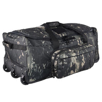 124L Large Capacity Tactical Duffel Bag Rolling Luggage for Heavy-Duty Camping Hiking Luggage Travel Suitcase