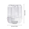 Rotating Food Storage Containers Rice Distributor Transparent Large Capacity Beans Grain Container With Lid