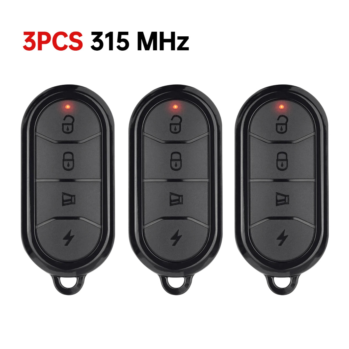 3/2/1PCS 433MHz/315MHz Cloning Duplicator Auto Copy Remote Controller 4 Buttons Replacement Key Fob Universal Garage Gate Opener