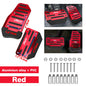 2Pcs Universal Car Foot Pedal Modified Brake Anti-Slip Aluminum Car Pedal Cover Set Kit Pedali Red/Blue/Silver Car Accessories