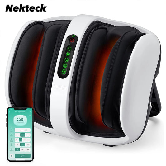 Nekteck Electric Foot Massager Shiatsu Kneading Deep Tissue Relax Roller Calf Pain Relief Fatigue Muscles Smart Foot Spa Machine
