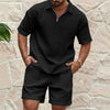 Men s Casual Outfit Short Sleeve Tee with Drawstring Shorts Set for a Stylish Summer Look