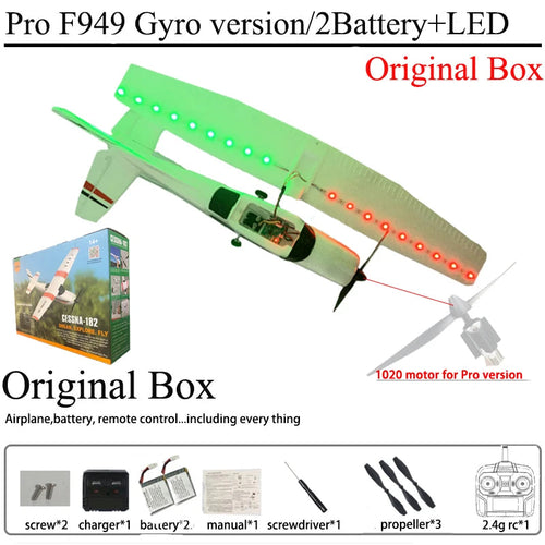 WLtoys F949 2.4G 3D6G 3Ch RC Airplane Fixed Wing Plane Outdoor Toys Drone RTF Upgrade Version Digital Servo F949S With Gyroscope EzBuyCo