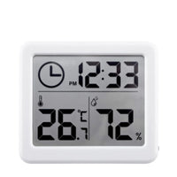 Digital Clock Desk Clock with Temperature Humidity  Wall Clocks for  Home Kitchen Office Desk Decorations NIDITON